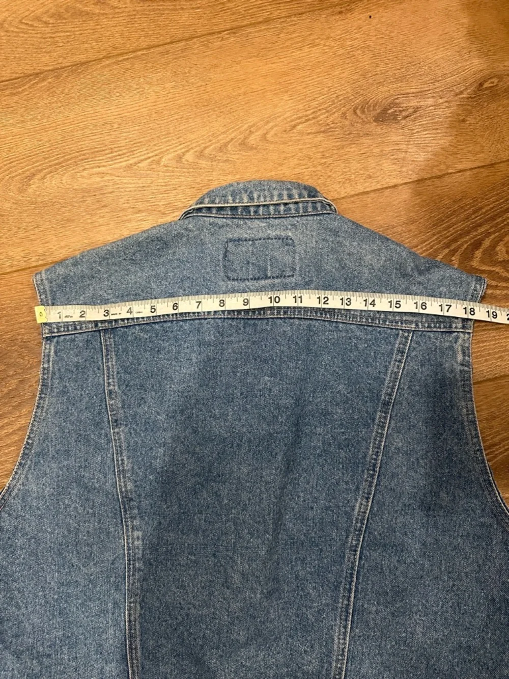 Stonewash Denim Vest - Sleeveless Men's Jean Jacket - Picture 3 of 6